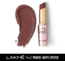 9to5 primer + matte coffee color lipstick
