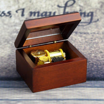 Wooden Wind-up Musical Box Best Gift For Christmas/ Birthday/ Valentines Day
