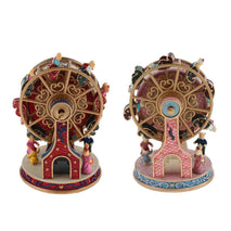 Rotating Ferris Wheel Music Box Mechanical Musical Box Collectibles Red