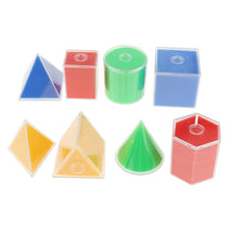 8Pcs Multi-Color Detachable Geometric Solids Kids Early Math Educational Toy