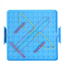 Plastic Nail Plate Boards Puzzle Game Mathematics Nailboard For Kids Math Geometry Educational Toy Gifts