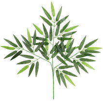 Artificial Bamboo Leaves Fake Bamboo Branches Plastic Small Bamboo Leaves Single Branch Bamboo