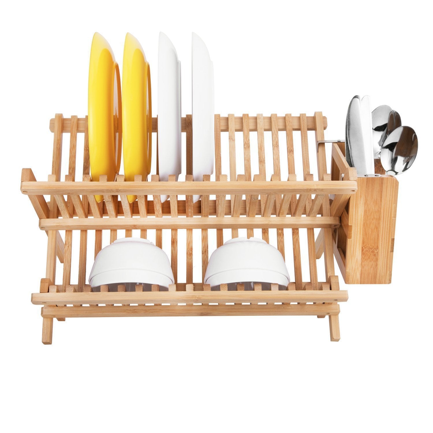 Bamboo Folding Dish Rack