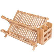 Bamboo Folding Dish Rack