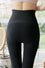 Three-breasted cashmere padded leggings