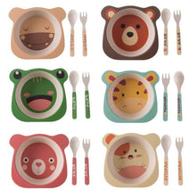 Bamboo fiber tableware