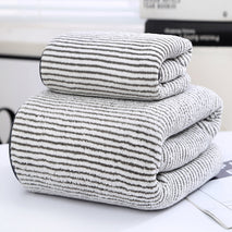 Bamboo Charcoal Fiber Coral Fleece Towel Bath Towel Set