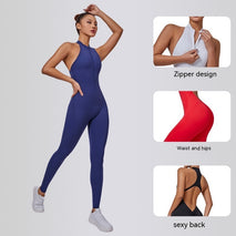 Women's Standing Neck Zippered Cardigan Yoga Sportswear