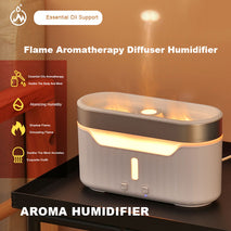 New Jellyfish Flame Humidifier Simulation Flame Aromatherapy Humidifier Jellyfish Fog Circle Atmosphere Lamp Humidifier