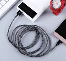 Trendy Retail®  Type C Cable 65W Nylon Braided USB C QC 3.0 Fast Charging Short Power Bank Cable For Samsung Galaxy S10e/S10+/S10/S9/S9+/Note 9/S8/Note 8, LG G7 G5 G6, Moto G6 G7 (0.25M, Black)