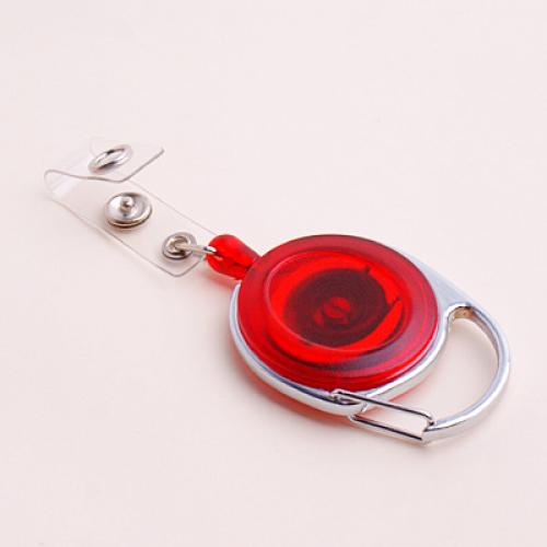 Retractable Translucent Oval Badge Reel Home Supplies Outdoor And Travel Accessories