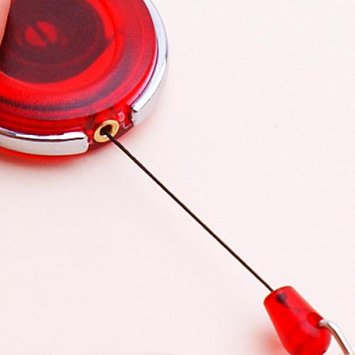 Retractable Translucent Oval Badge Reel Home Supplies Outdoor And Travel Accessories