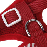 Trendy Retail Soft Breathable Mesh High Strength D-Ring Puppy Harness Safety Equipment Pet Supplies Red + White XL