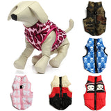 Trendy Retail Soft Comfortable Cotton Nylon Padded Autumn Winter Pet Dog Coat Vest Harness Camouflage M