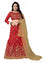 Red Embroidered Silk Blend Lehenga Choli With Dupatta