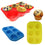 Silicone Round Shape Muffin Mould with 6 Cups, Pack of 1
