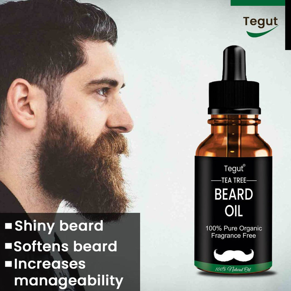 Premium Beard Growth Hair Oil ( TEA TREE ) Organic 30ML