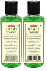 Khadi Herbal Aloevera Shampoo 420 Ml Pack Of 2