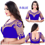 Latest Attractive Art Silk Embroidered Stitched Blouse