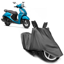 Trendy Water Resistant, UV Protection Triple Stiched Polyester Scooty Cover For Yamaha Fascino 125 (Grey)