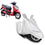 Water Resistant, UV Ray Protection Silver Bike-Scooty Cover