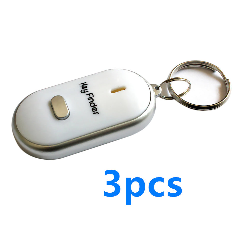 New LED whistle control induction key ring Elderly key finder Multi-function key anti-lost device