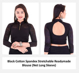 Cotton Spandex Readymade Stretchable Blouse
