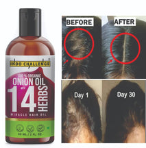 INDO CHALLENGE  Onion Hair Oil with 14 Essential Oils, Onion Hair Oil For Hair Growth For Specially Men and Women