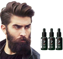 Glow Ocean Beard Growth Oil-For Fast and effective Beard Growth-100% Natural (Pack of 3)