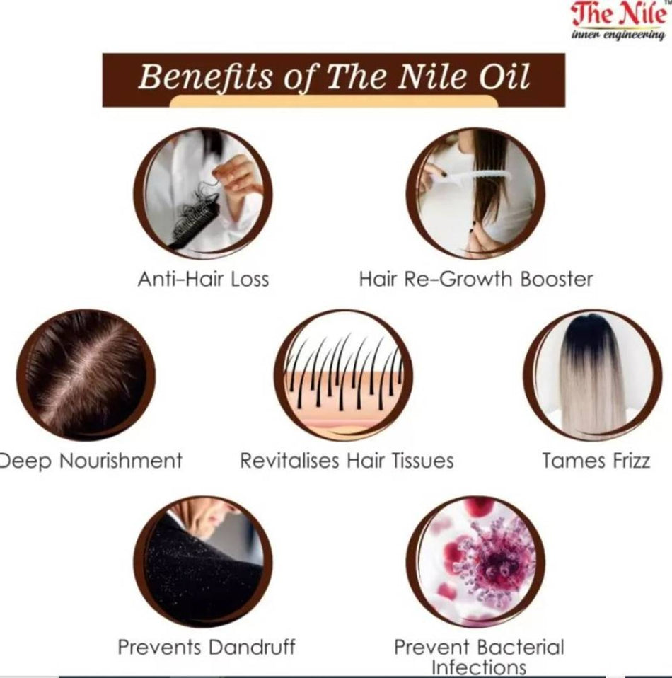 The Nile 100% Pure Castor Oil, Cold Pressed, To Support Hair Growth Hair Oil 200 ML