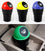 Global Local Mini Dustbin for Car Accessories and Trash Bin for Bathroom Kitchen Car Tissue Paper Hair with Lid Portable Plastic Swing-Lid Pack of 3