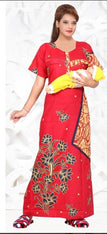 Stunning Cotton Printed Maternity Night Gowns For Women