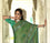 Stylish Green Chiffon Printed Women Saree with Blouse piece