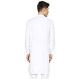 Jompers Men's Cotton Kurta Pyjama Set(White,L)