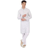 SKAVIJ Ethnic Wear Cotton Kurta Pyjama Set For Men