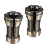 2Pcs 1/4" 6.35mm Alloy Collet Chuck Adapter For Trimming Engraving Machine