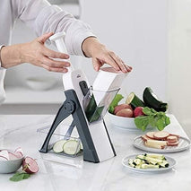 Food Slicer- Slicer for Vegetables, Meal Prep with Thickness, Size Adjustment