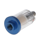 Shanvis Spray Gun Air Line Mini Filter Compressor Pressure Water Trap Separator 1/4 Oil-Water Seperator Fittings Universal Use Stainless Steel