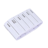 Trendy Retail100 Pieces/Pack White Washable Iron on Name Labels Garment Fabric Tags Marker Set for School Clothes Sewing Accessories