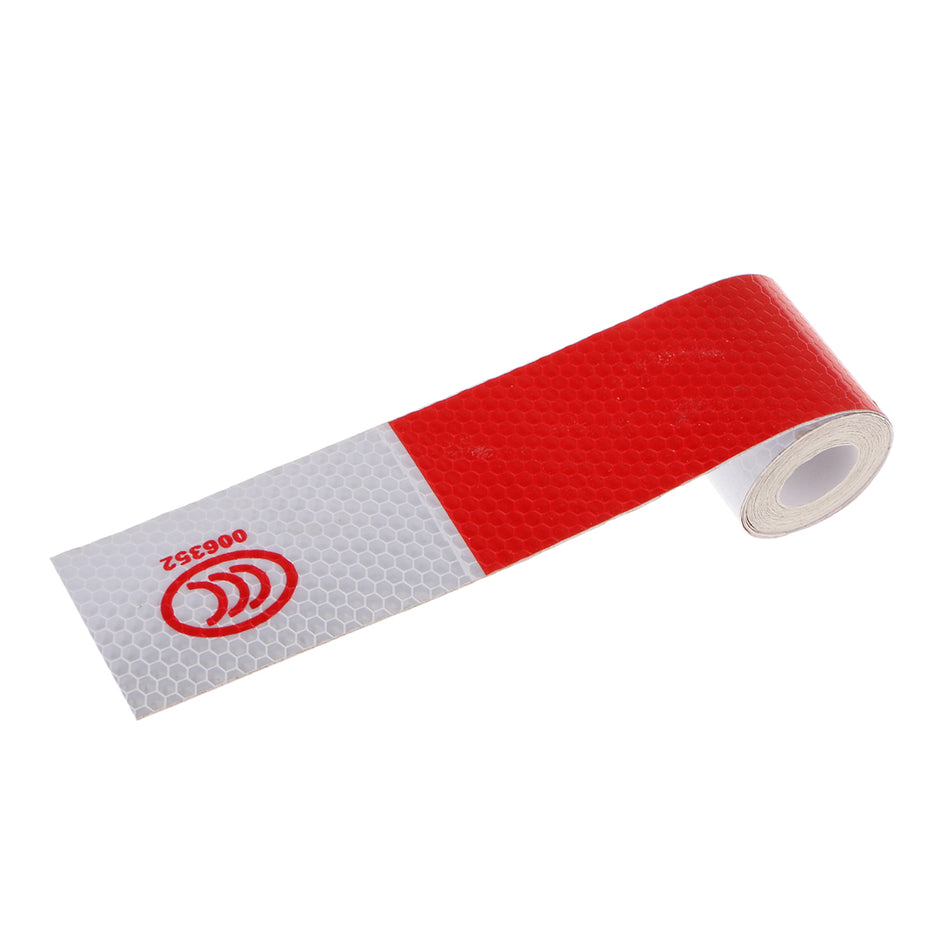 Red White Reflective Safety Warning Conspicuity Tape Sticker for Car Truck