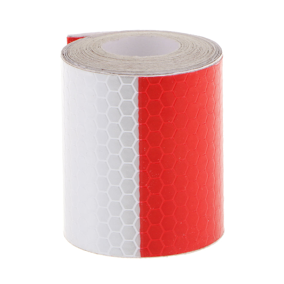 Red White Reflective Safety Warning Conspicuity Tape Sticker for Car Truck
