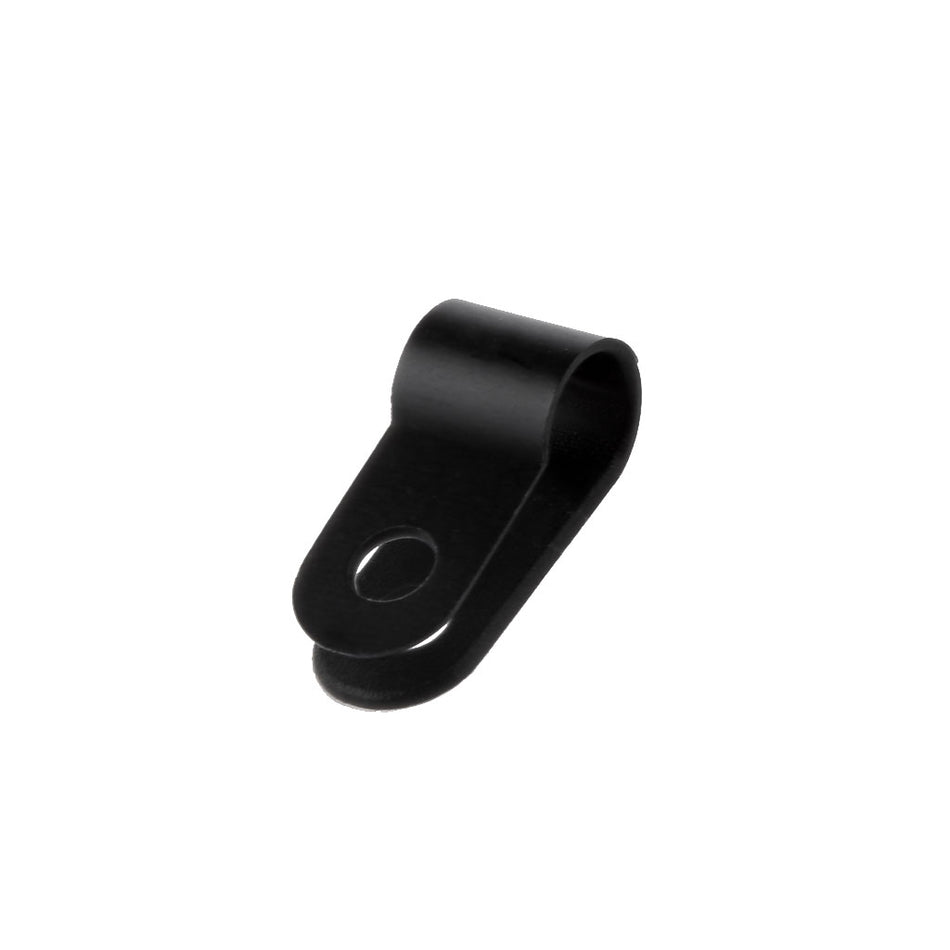 6.4mm Nylon 66 R Type Pipe Clip Split Clamp for Cable Tubing Black 1000PCS