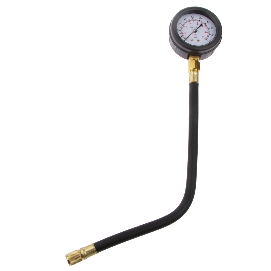 Shanvis Car Fuel Injection Pump Pressure Gauge Tester Gasoline Tools Kit 0-100 PSI
