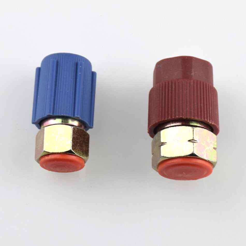 Shanvis AC Quick Couplers Connectors High Low Side Port Adapter Retrofit R12 to R134
