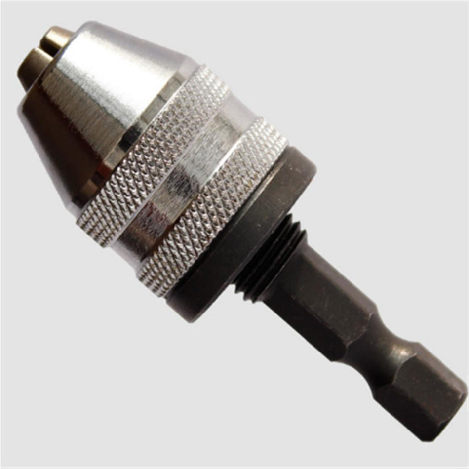 0.5mm-3mm Keyless Three-Jaw Drill Chuck Electric Tool Accessories silver