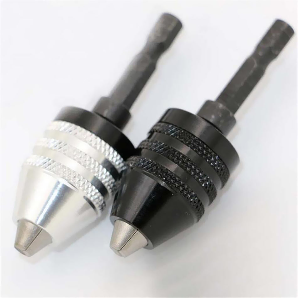 0.3mm-6.5mm Keyless Three-Jaw Drill Chuck Electric Tool Accessories black