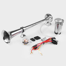 Truck Car Lorry RV Single Trumpet Air Horn Compressor 150db Loud 12v