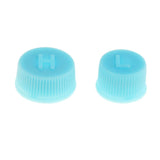 Shanvis 1 Pair Air Conditioning R134a Charging Service High Low Side Port Caps Blue
