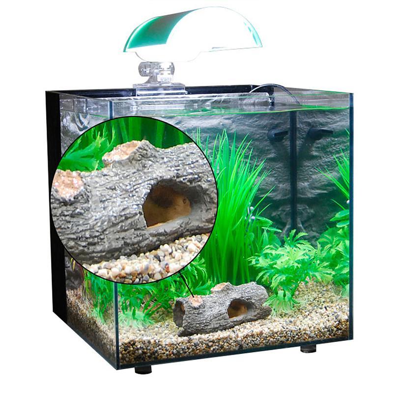 Trendy Retail Aquarium Fish Tank Hollow Tree Stump Ornament Cave Landscaping Decoration