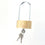 60mm Brass Padlock Garage Locker Lock Suitcase Toolbox Long Shackle w/ Keys